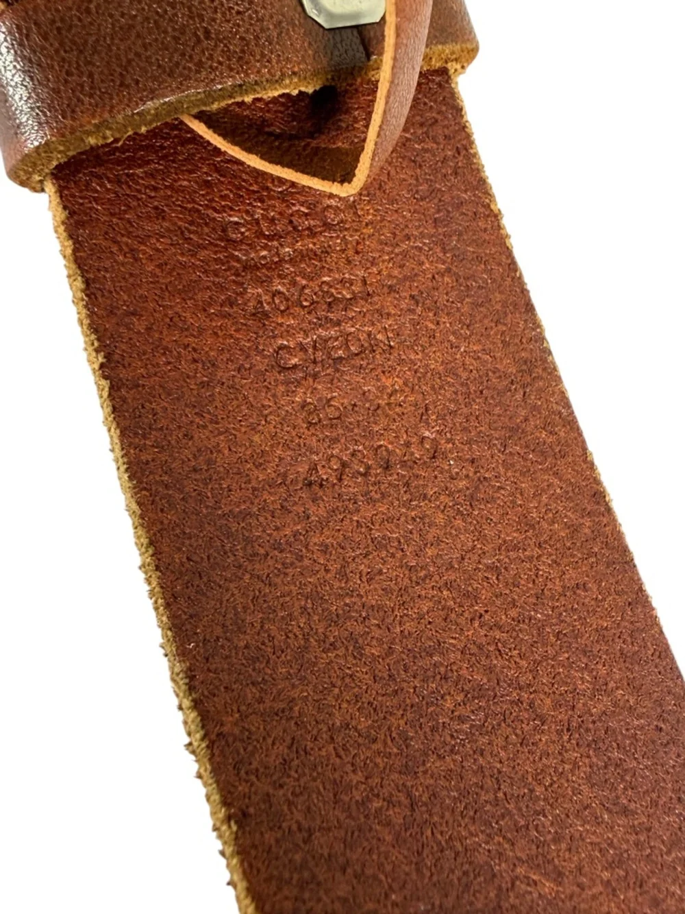 GUCCI GG Marmont Leather Belt (Style 406831) in Brown Size 85/34